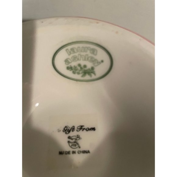 Laura Ashley FTD Vase   Pretty Pink and Yellow  #989 - Picture 5 of 6